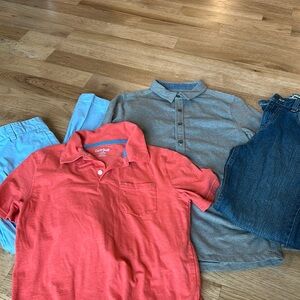 Boys 24 Bundle. Vineyard vines chinos; Cat & Jack polo, button down and jeans